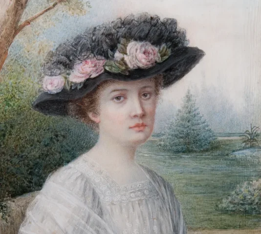 GOUACH PORTRAIT BY A PHILIPPON-SIMONET