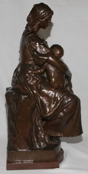 BRONZE UNTERZEICHNET PAUL DUBOIS