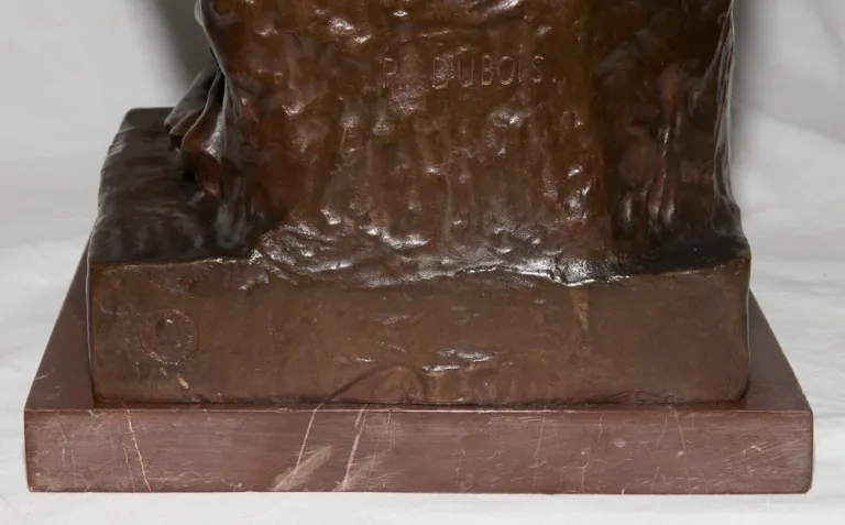 BRONZE UNTERZEICHNET PAUL DUBOIS