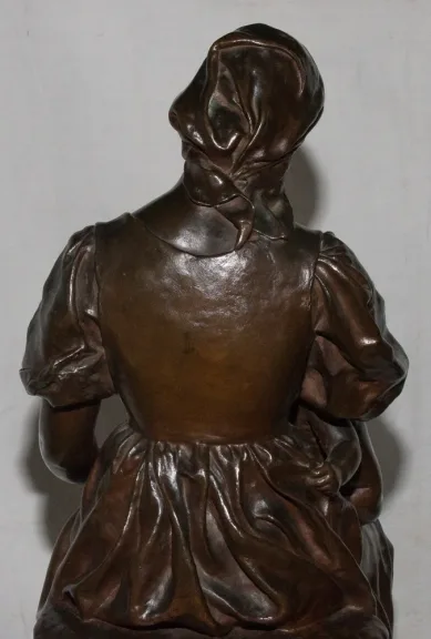 BRONZE UNTERZEICHNET PAUL DUBOIS