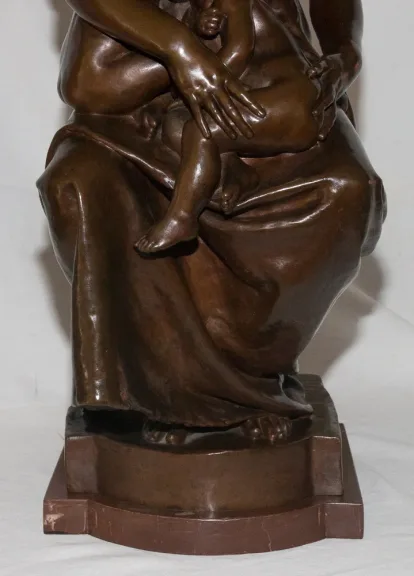 BRONZE UNTERZEICHNET PAUL DUBOIS