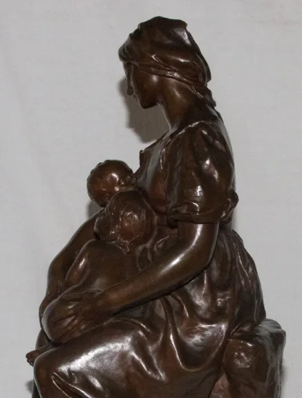 BRONZE UNTERZEICHNET PAUL DUBOIS
