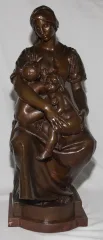 BRONZE UNTERZEICHNET PAUL DUBOIS