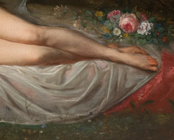Femme Nue allongée Jean Louis Victor VIGER DU VIGNEAU (1819-1879)