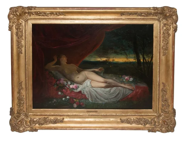 Femme Nue allongée Jean Louis Victor VIGER DU VIGNEAU (1819-1879)