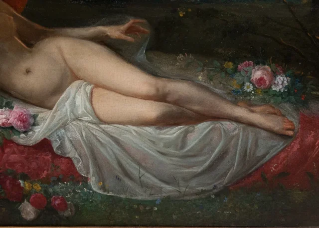 Femme Nue allongée Jean Louis Victor VIGER DU VIGNEAU (1819-1879)