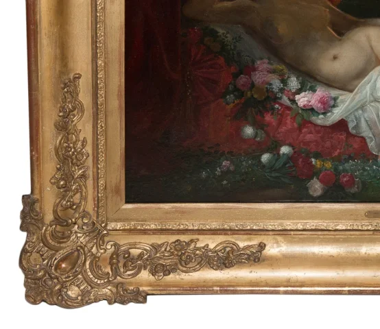 Femme Nue allongée Jean Louis Victor VIGER DU VIGNEAU (1819-1879)