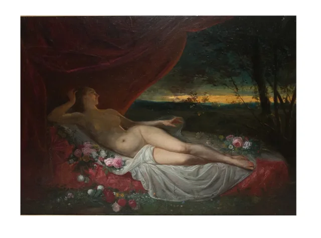 Femme Nue allongée Jean Louis Victor VIGER DU VIGNEAU (1819-1879)