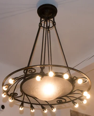 ART DECO PERIOD CEILING LIGHT