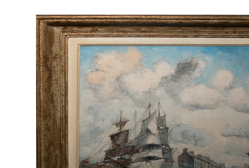 OLIE OP CANVAS DOOR FRANK WILL (1900-1951)