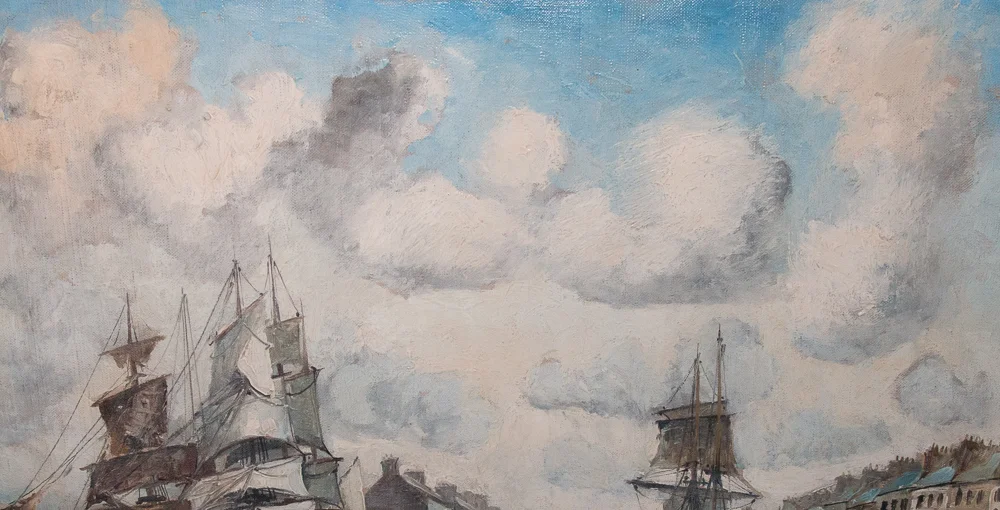 OLIE OP CANVAS DOOR FRANK WILL (1900-1951)