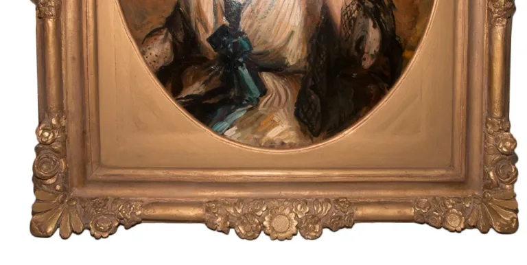 雅克·埃米尔·布兰奇（Jacques EMILE BLANCHE）签名的帆布肖像油