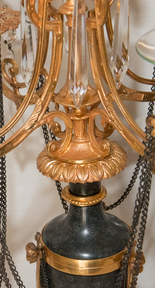 PAREJA DE DIRECTOIRE FRANCÉS ESTILO CANDELABRA