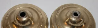PAAR BRONZE CANDLESTICKS