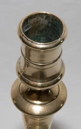 PAAR BRONZE CANDLESTICKS