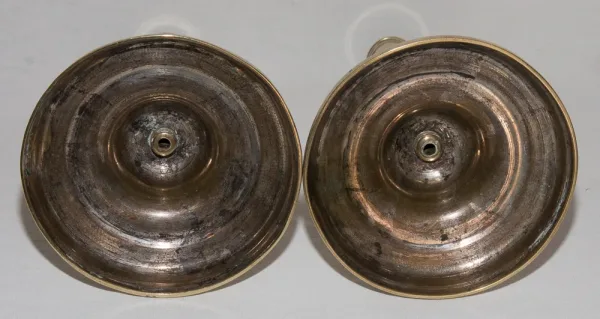 PAAR BRONZE CANDLESTICKS