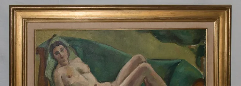 JULES CAVAILLES在画布上的油