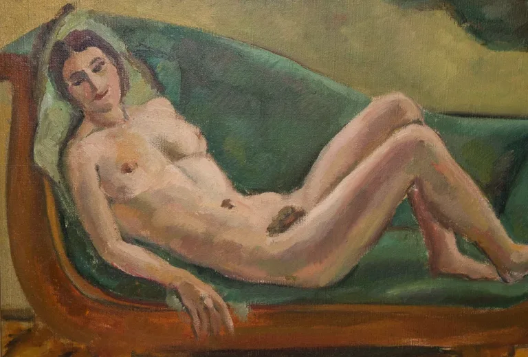 JULES CAVAILLES在画布上的油