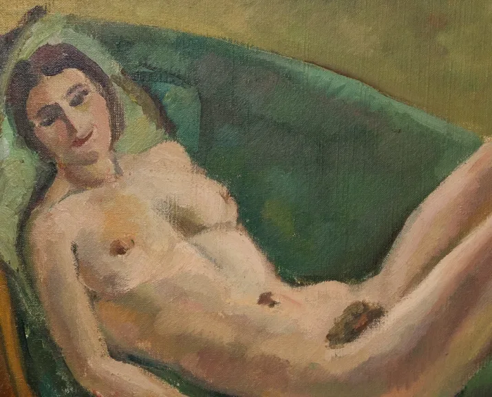 JULES CAVAILLES在画布上的油