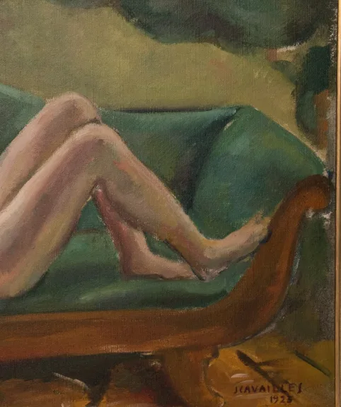 JULES CAVAILLES在画布上的油