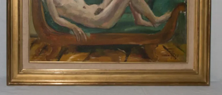 JULES CAVAILLES在画布上的油