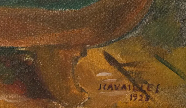 JULES CAVAILLES在画布上的油