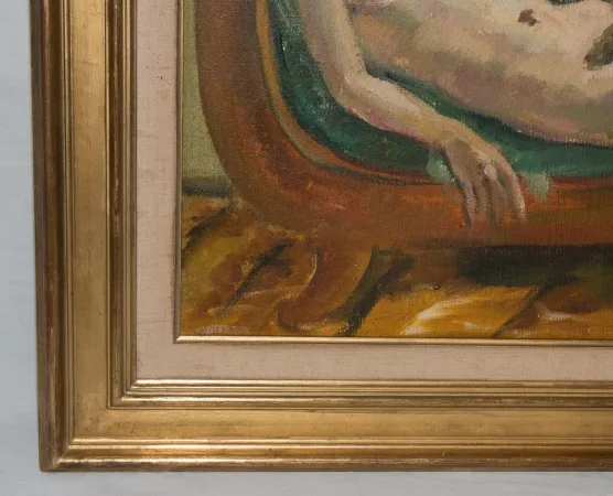JULES CAVAILLES在画布上的油
