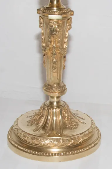 Paire de chandeliers en bronze doré Henry PICARD