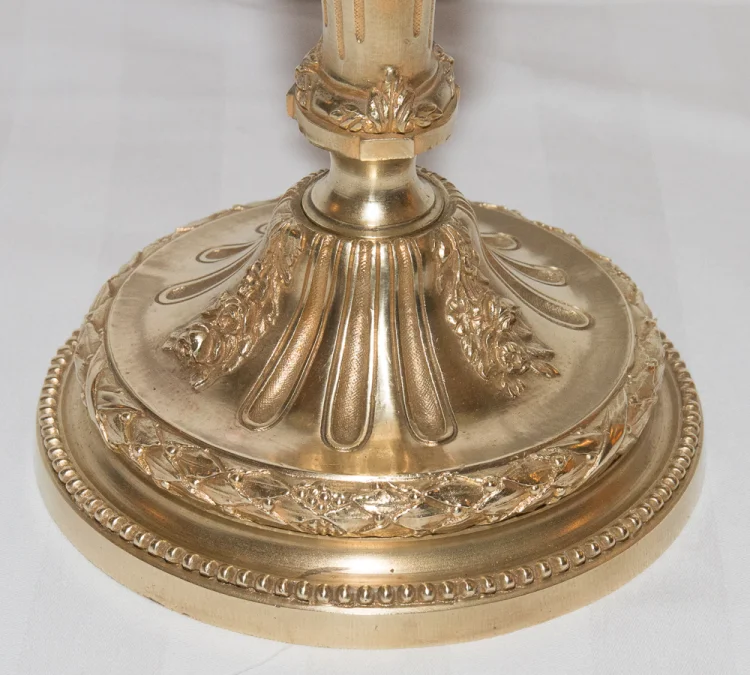 PAAR LOUIS XVI STYLE CANDELABRA