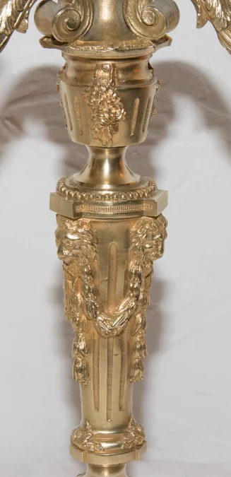 PAAR LOUIS XVI STYLE CANDELABRA