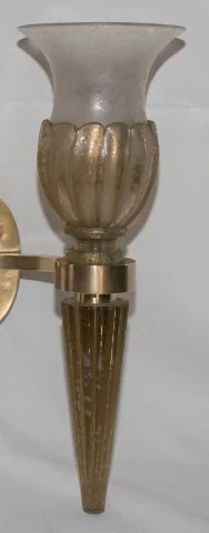 PAIR OF MURANO WALL LIGHTS