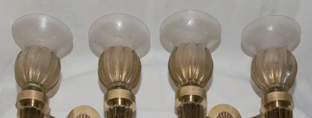 PAIR OF MURANO WALL LIGHTS