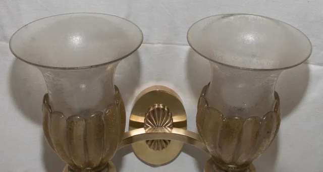 PAIR OF MURANO WALL LIGHTS