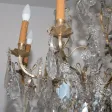 Lustre cage style LXV en bronze et cristal circa 1880