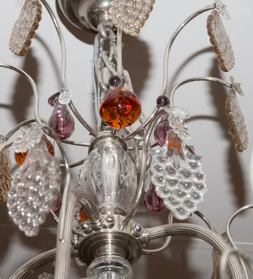 Lustre cage Maison BAGUES Circa 1920
