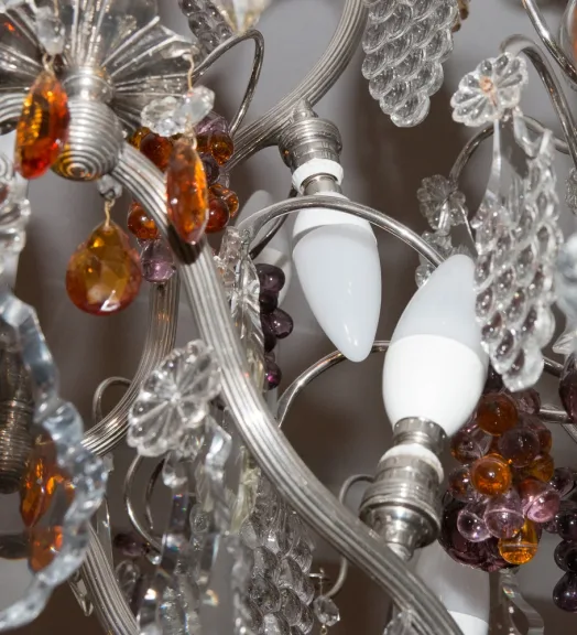 Lustre cage Maison BAGUES Circa 1920