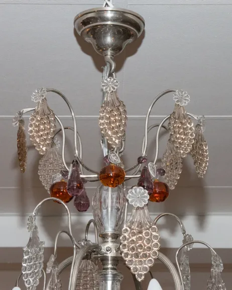 Lustre cage Maison BAGUES Circa 1920
