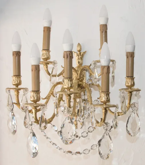 Paire d’appliques en bronze doré époque Napoléon III