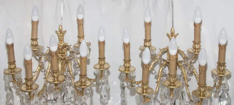 Paire d’appliques en bronze doré époque Napoléon III