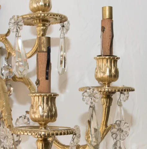 PAIR OF NAPOLEON III PERIOD WALL LIGHTS