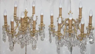 Paire d’appliques en bronze doré époque Napoléon III