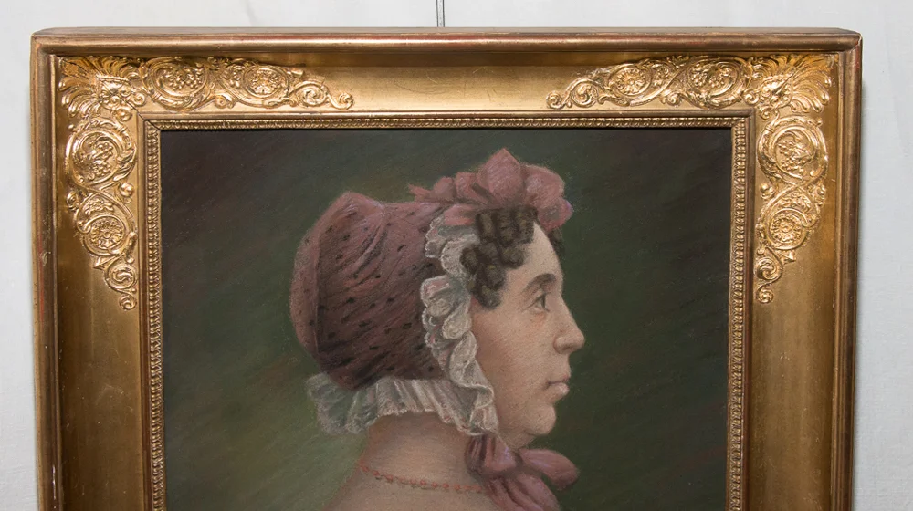 Paire de portraits  époque Restauration