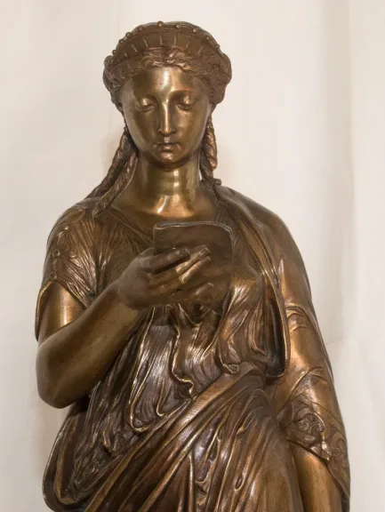 Bronze La liseuse  L Grégoire 1840-1890