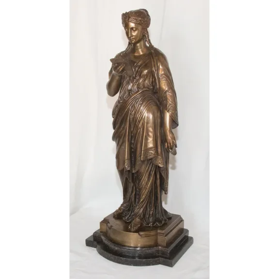 Bronze La liseuse  L Grégoire 1840-1890