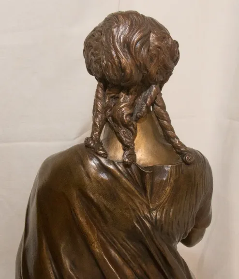 Bronze La liseuse  L Grégoire 1840-1890