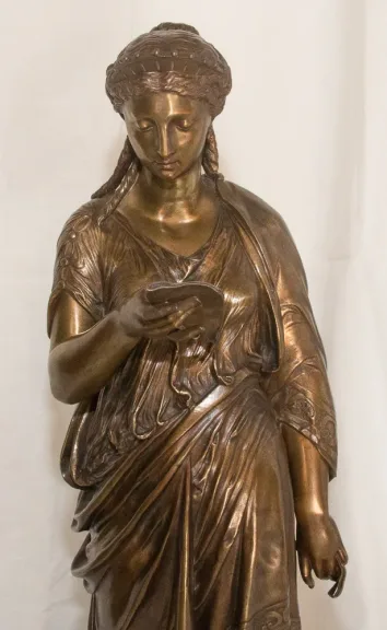 Bronze La liseuse  L Grégoire 1840-1890