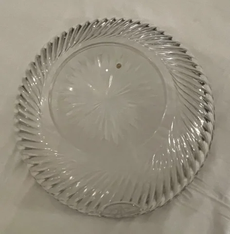 Grande coupe baccarat et argent massif fin XIXe