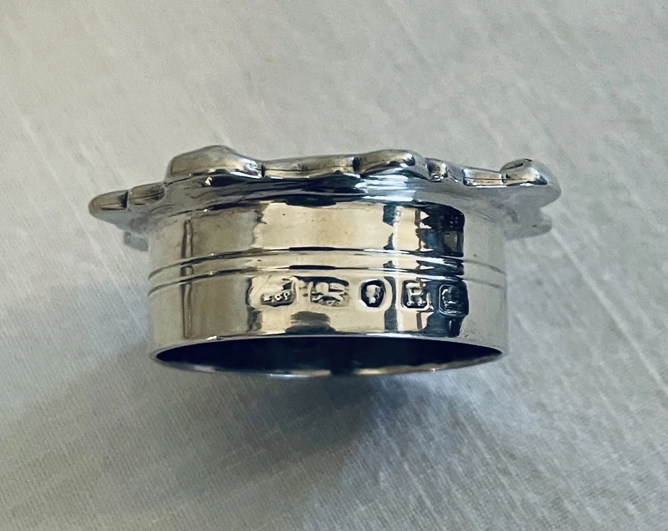Encrier en argent massif époque Victorienne