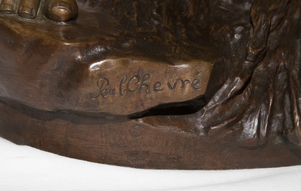 SCULTURA IN BRONZO di Paul Romain CHEVRE