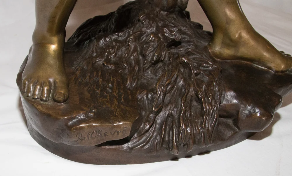 SCULTURA IN BRONZO di Paul Romain CHEVRE